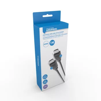   KÁBEL HDMI + ETHERNET 1M PVC HDMI 2,0 HDMI CONNTECTOR 18GBPS 4K@60HZ