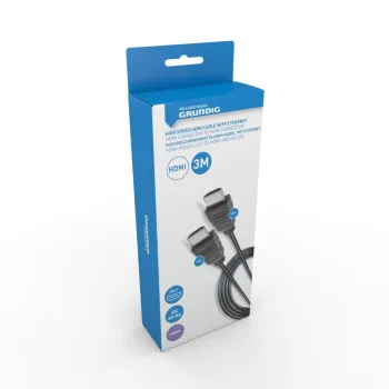   KÁBEL HDMI WITH ETHERNET 3M 124GR PVC HDMI 2,0 HDMI CONNTECTOR 18GBPS 4K@60HZ