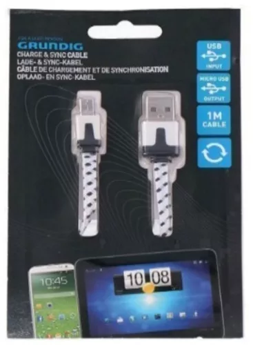 TÖLTŐ KÁBEL MICRO USB 1M TESTIL HUZAT