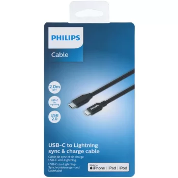 TÖLTŐKÁBEL USB 2M DLC3106L/03 (C TO LIGHTNING)