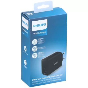 TÖLTŐ FALI 230V DLP2621/03 1XUSB-A 1XUSB-C