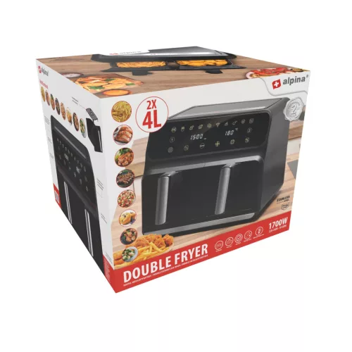LÉGSÜTŐ DUPLA 8L 230V 1700W  37,8X36,4X31,9CM 7KG CB