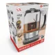 VÍZFORRALÓ 230V SS 2200W  23X16X24CM 1,7L 1,7KG CB ÜVEGKANCSÓ, TEAFŐZŐ KOSÁR