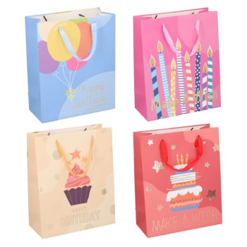 AJÁNDÉKTASAK SZÜLINAPI TORTA 4FÉLE 32X26X12CM