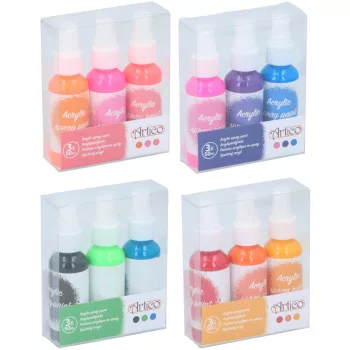 FESTÉKSZÓRÓ SPRAY AKRIL 3X50ML 4 FÉLE