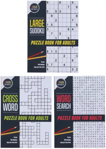 PUZZLE KÖNYV  60OLDALAS 21X30X0,4CM 200GR 74GSM