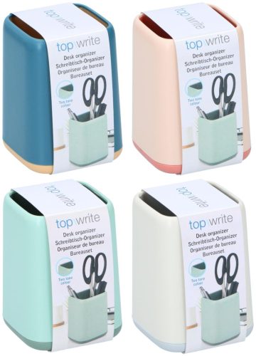 ASZTALI RENDEZŐ  2SZÍNŰ, 4FÉLE  15X9,8X8CM 140GR ABS SL 1 REKESZ