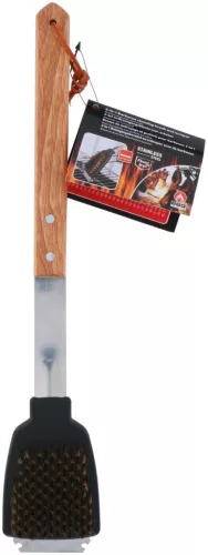GRILLTISZTÍTÓ KEFE INOX FANYELŰ 41CM