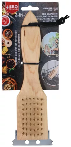 GRILLTISZTÍTÓ KEFE FANYELŰ 23CM