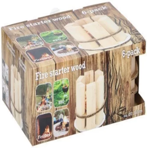 GRILLBEGYÚJTÓS FA 7,5X8CM 6DB 300GR