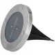 KERTI LÁMPA SOLAR INOX LESZÚRHATÓ LAPOS 12CM 2 SMDLED 1000MAH AKKU