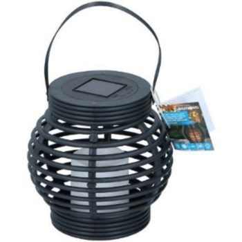   KERTI SOLAR LÁMPA LANTERNA 15X16CM 36LED 1XAA 600MAH GYERTYÁVAL