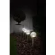 KERTI SOLAR LÁMPA LESZÚRHATÓ, ÜVEGBÚRÁS, INOX, 1LED+1 RGB LED 8X34CM 600MAH AAA