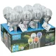 KERTI SOLAR LÁMPA LESZÚRHATÓ, ÜVEGBÚRÁS, INOX, 1 RGB LED 8X34CM 600MAH AAA
