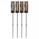 SOLAR GYERTYA LED 4 SZÍNBEN 4X97,5CM PP 1.2V 40MAH