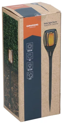 SOLAR KERTI LÁMPA LESZÚRHATÓ, TŰZ EFFEKT, 9X59CM; 600MAH; 1.2V