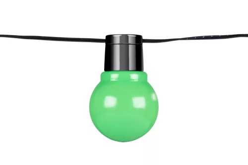 LED FÜZÉR PARTY 10DB 10LED TÖBBSZÍNŰ TW6M LW1,5M SW50CM  4XAA ELEMET NEM TARTALM