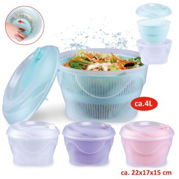 SALÁTA CENTRIFUGA MŰA. 4L 4 SZÍNBEN 22X17X15