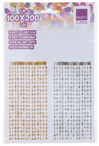PARTY FÜGGÖNY CSILLAGOS 2 FÉLE 100X200CM