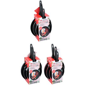 SERPENYŐ SZETT D: 20/24/28CM NEM INDUKCIÓS 3SZÍN