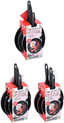 SERPENYŐ SZETT D: 20/24/28CM NEM INDUKCIÓS 3SZÍN