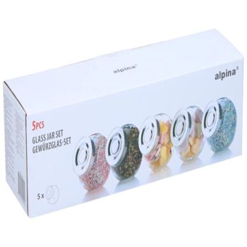 TÁROLÓ ÜVEG 5DB 8X6CM 200ML