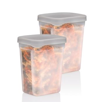 TÁROLÓ DOBOZ PP 2DB 1000ML MŰANYAG 9,6X11,8X15CM