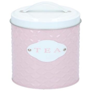 TÁROLÓDOBOZ FÉM FEDELES 11X18X18CM "TEA"