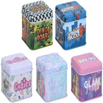 FÉMDOBOZ TÁROLÓ 7.5CM 5FÉLE