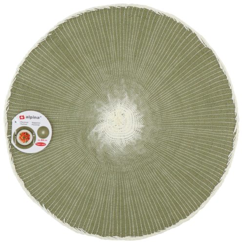 TÁNYÉRALÁTÉT 39CM ZÖLD PAPÍRFONAL