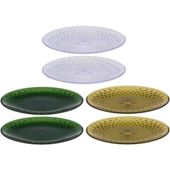 TÁNYÉR 2DB 3 SZÍNBEN MŰANYAG 20X1,5CM