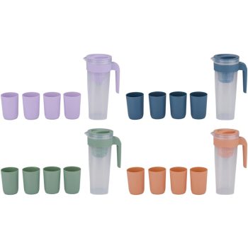 KANCSÓ 4 CSÉSZÉVEL 5DB 10X15X25CM 1L PP 4FÉLE