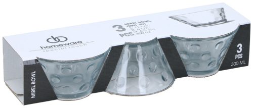 ÜVEGTÁL "MIREL" 300ML 3DB-OS