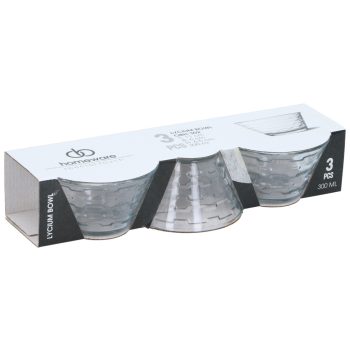 ÜVEGTÁL "LYCIUM" 300ML 3DB-OS