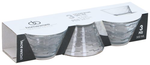 ÜVEGTÁL "LYCIUM" 300ML 3DB-OS