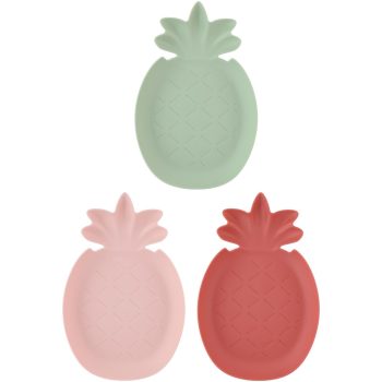 KÍNÁLÓ TÁL ANANÁSZ FORMA 29,5X29,5X3CM MŰA. 3SZÍN
