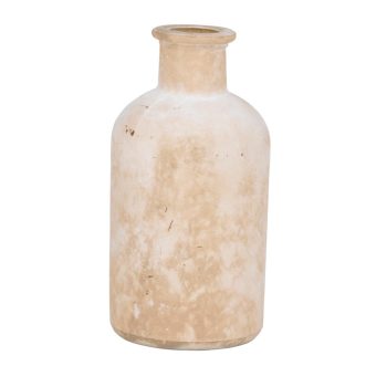 VÁZA ÜVEG FEHÉR 6,5X6,5X13CM