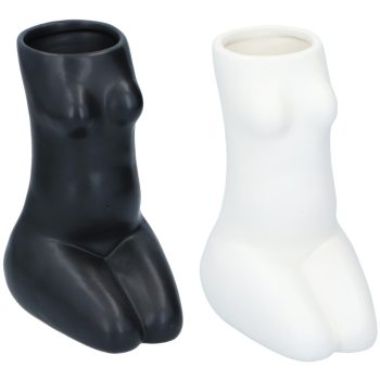 VÁZA DOLOMIT NŐI ALAK 15X12X21CM 2 FÉLE