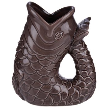 VÁZA PORCELÁN HAL FORMÁJÚ 13X8X17CM