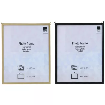 FÉNYKÉPTARTÓ FELAKASZTHATÓ FÉM 20X26CM 2 SZÍNBEN