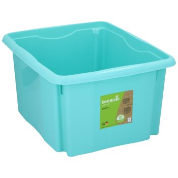 TÁROLÓ DOBOZ 24L KÉK 41X34,5X22CM