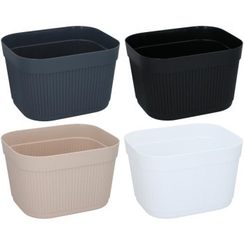 KOSÁR BORDÁZOTT 36X29,5X22CM 4 SZÍNBEN