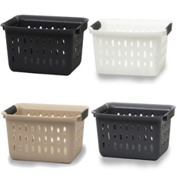   KOSÁR LYUKACSOS ERŐSÍTETT FOGANTYÚVAL 27,8X20,5X10CM 4 SZÍNBEN