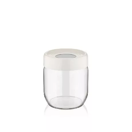 TÁROLÓ ÜVEG 425ML 4F H:8,5CM SZ:8,5CM M:10,1CM