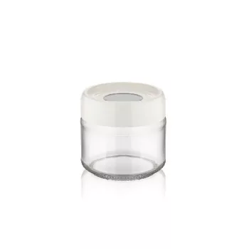 TÁROLÓ ÜVEG 300ML 4F H:8,5CM SZ:8,5CM M:14,5CM
