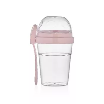 JOGHURTOS POHÁR DUPLA TETŐVEL MŰANYAG 460ML 3F