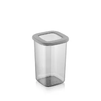   TÁROLÓEDÉNY "COLONY" MŰANYAG ÁTTETSZŐ SZÜRKE 1,5L