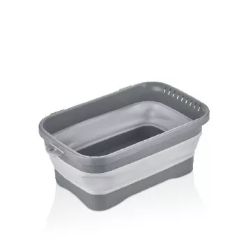   SZENNYESKOSÁR MŰA. ÖSSZECSUKHATÓ 7L 38X23,3X14,6CMCM, SZÜRKE