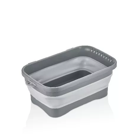 SZENNYESKOSÁR MŰA. ÖSSZECSUKHATÓ 7L 38X23,3X14,6CMCM, SZÜRKE