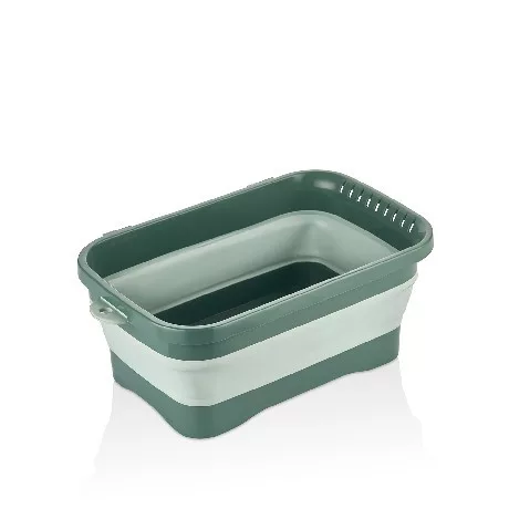 SZENNYESKOSÁR MŰA. ÖSSZECSUKHATÓ 7L 38X23,3X14,6CMCM, ZÖLD